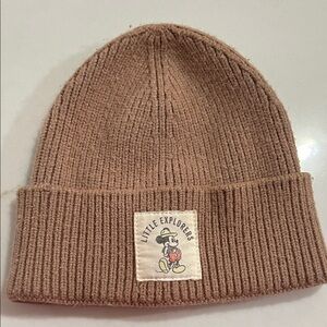 Reserved Kids Tan Beanie with Patch